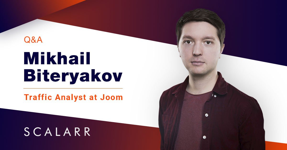 Mikhail Biteryakov, Traffic Analyst at Joom